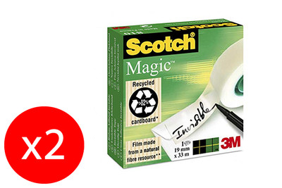 UHU Uhu Bande Autocollant Transparent Rollafix 19mm X 25m 2 Pièces 