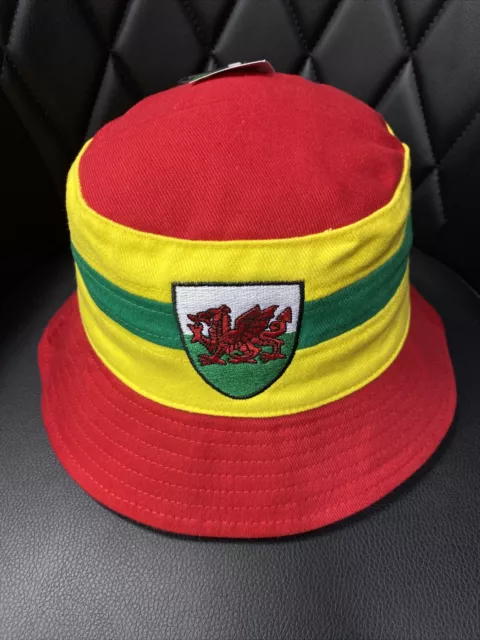 Welsh Red Dragon BUCKET HAT,BUSH HAT,  Wales Rugby, Football, Cymru
