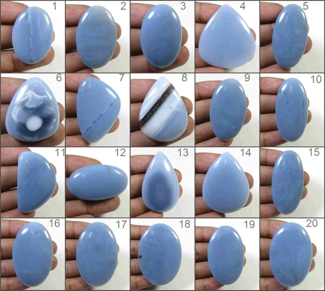 Natural Blue Owyhee Opal Cabochon Mix Shape Loose Gemstone Jewelry Use OP#B