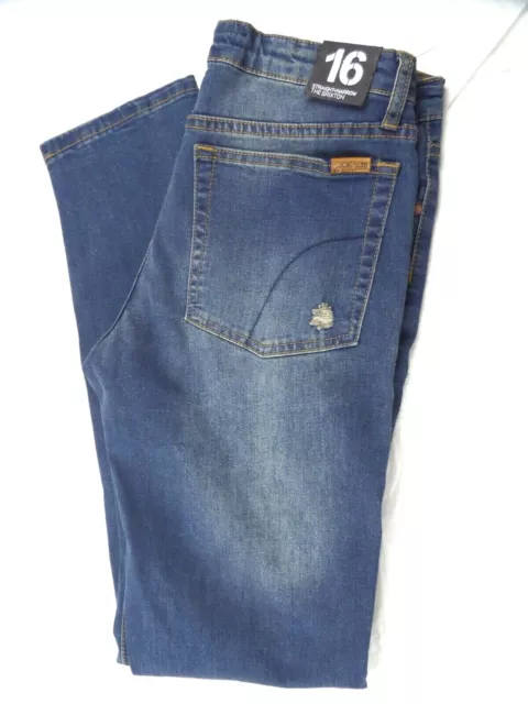 JOES JEANS brixton boys size 16 STRAIGHT narrow kids stretch blue denim