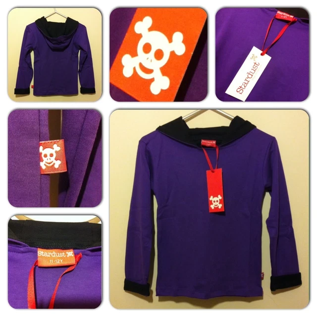 Felpa con cappuccio bambini bambino viola ragazze ragazzi t-shirt felpa con cappuccio casual 100% cotone