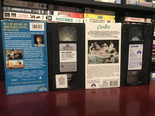 SEAN YOUNG VHS LOT - Fatal Instinct + Cousins - 2 Tapes £4.54 - PicClick UK