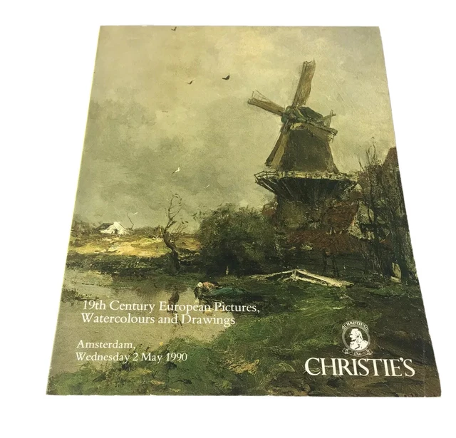 Christies Auction Art Catalog 19th Century European Paintings Amsterdam 1990