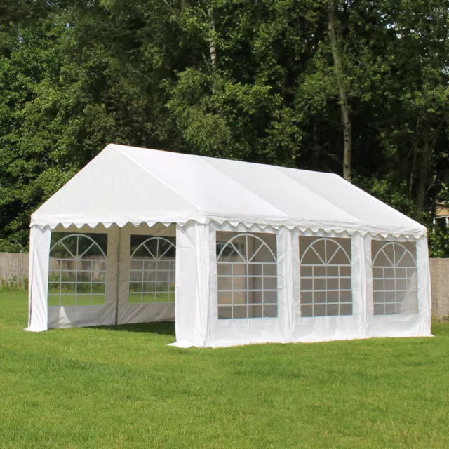 Partyzelt 4x6 m 6x4 m PVC Festzelt Vereinszelt Gartenzelt Bierzelt Zelt Pavillon 2