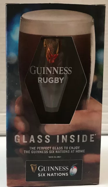 Guinness Glass Six Nations Rugby New