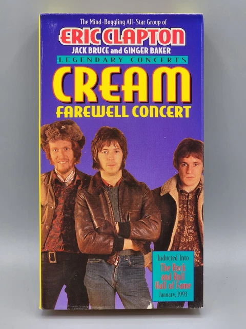 FAREWELL CONCERT [VHS], Good VHS, Eric Clapton, Ginger Baker, Jack ...