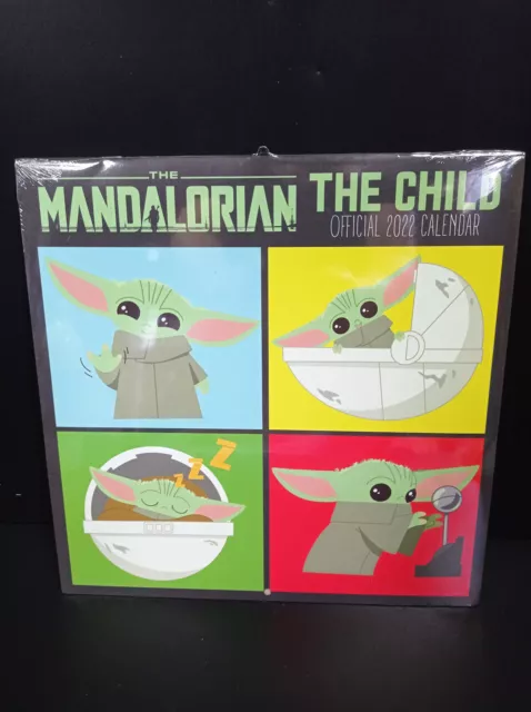 Clendrier 2022 Disney Star Wars The Mandalorian The Child 30 X 30 CM