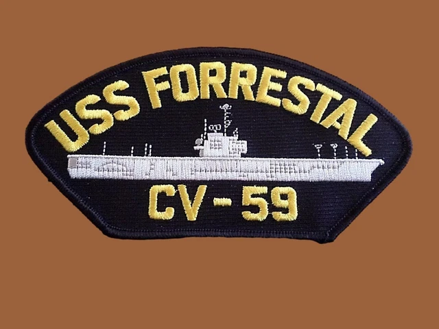 USS FORRESTAL CVA-59 HAT USN NAVY SHIP SUPER CARRIER FID FIRST IN - Foto 5