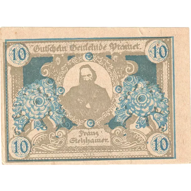 [#287969] Austria, Pramet, 10 Heller, Texte, 1920, 1920-11-30, UNC, Mehl:FS 781,