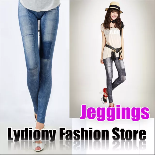 Fashion Sexy Women Skinny Slim Jeans Look Legging Jeggings Stretch Tight Pants