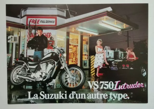 Prospectus Catalogue Brochure Moto Suzuki VS 750 Intruder 1986