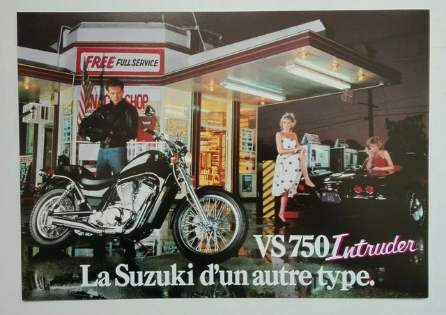 Prospectus Catalogue Brochure Moto Suzuki VS 750 Intruder 1986