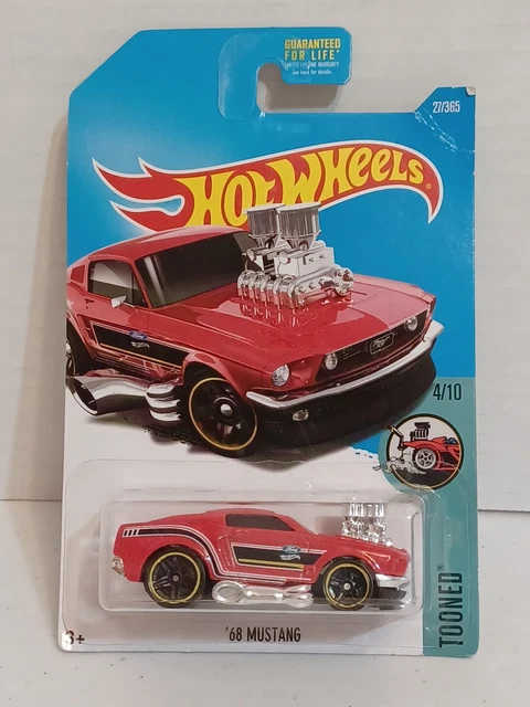 Ford Mustang convertible rouge de 1965 (échelle 1/24ème