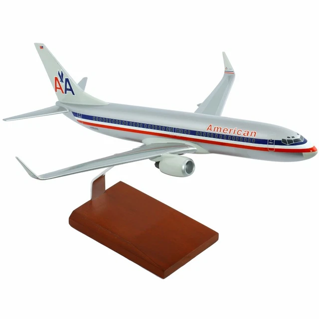 AMERICAN AIRLINES BOEING 737800 Old Livery Desk Display Model 1/100 SC