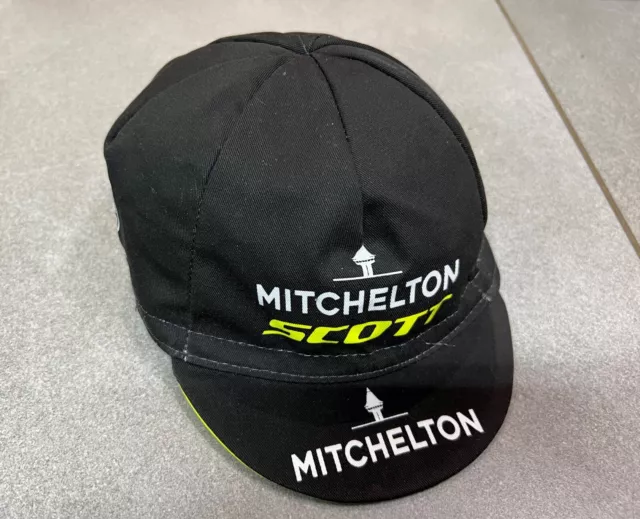Casquette Cap Officielle Noire Velo Cyclisme Team Mitchelton Scott Giordana Rare