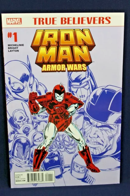 True Believers Armor Wars #1 Iron Man Tony Stark 2015 Marvel Comics F+
