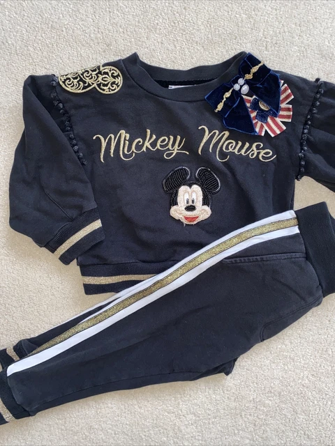 Girls Monnalisa Micky Mouse Tracksuit Age 2 Years