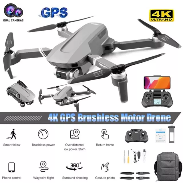 4DRC F4 GPS Drone con cámara 4K HD WIFI FPV RC plegable sin escobillas Drone