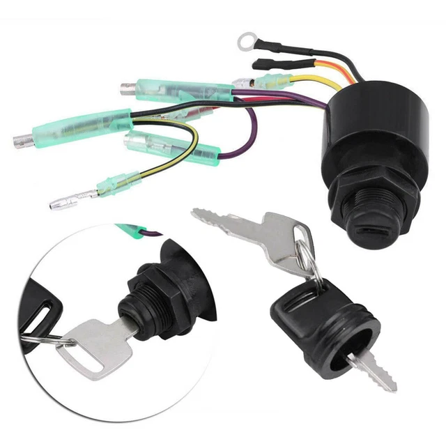 IGNITION KEY SWITCH Replacement Fits for Mercury Outboard Motor Control Box £16.31 PicClick UK