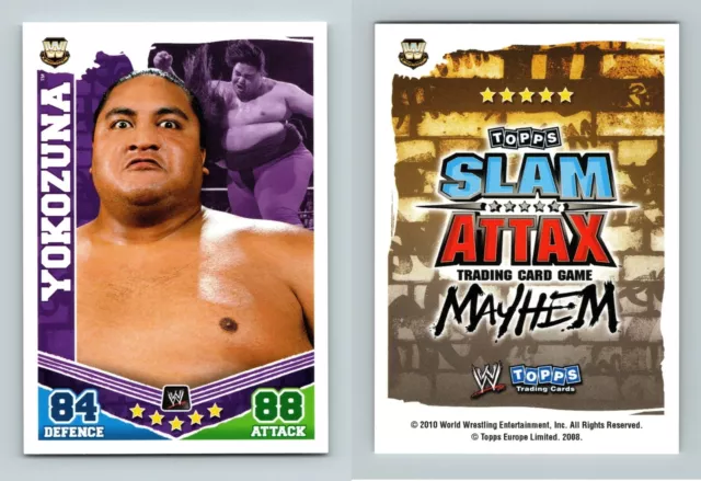 Yokozuna - WWE Slam Attax Mayhem 2010 Topps TCG Card