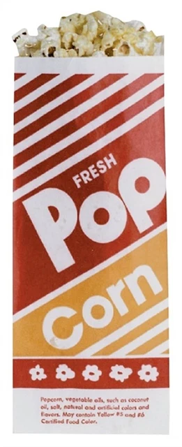 Bags Popcorn 1000 C 1Oz, Part 2053, by Gold Medal Products