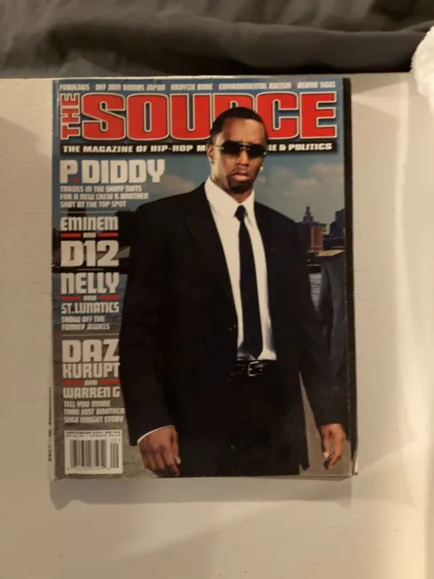 The Source Magazine Issue #144 September 2001 P. Diddy Eminem D12 St. Lunatics