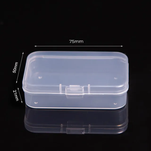 Small Plastic Storage Container Boxes Mini Clear Jewelry Earplugs Container 4