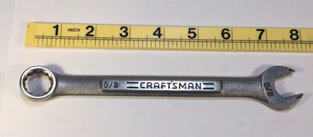 Craftsman 5/8" SAE Combination Wrench 12 Point -VA- 44697 Forged in USA