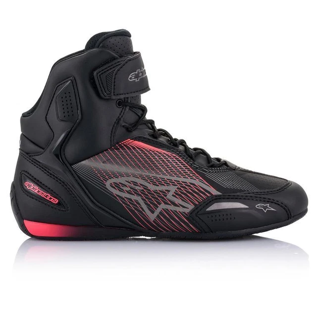 Alpinestars Stella Faster-3 Noir Gun Metal Diva Rose Shoes Botte - Nouveau!