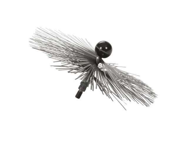 Wohler 18420 - Threaded Brush, Stainless Steel, Medium Hard, 8 inch