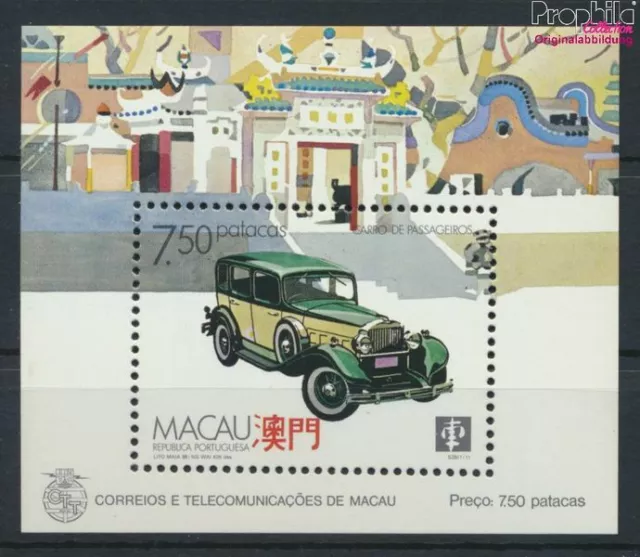 macao Bloc 8 (complète edition) neuf avec gomme originale 1988 transp (9445524