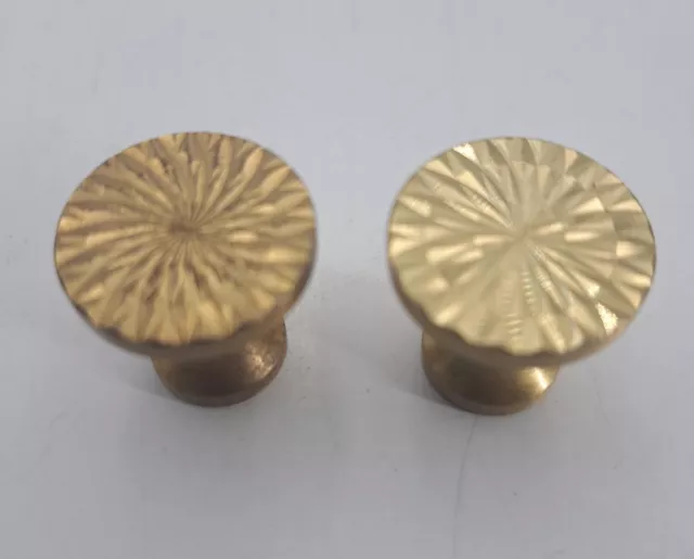 Vintage Round Knobs Drawer Pull Cabinet Knob Dresser Furniture Hardware Lot 2