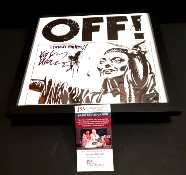 OFF! Keith Morris SIGNED + FRAMED Vinyl Record JSA COA