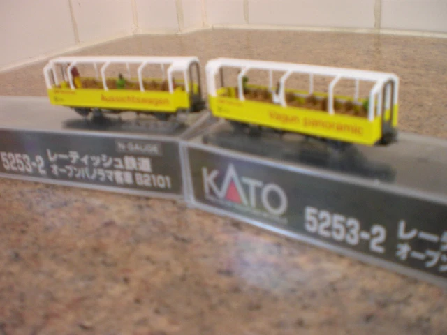 KATO N GAUGE RhB PANORAMA PASSENGER CARS X TWO *NEW* SEE DETAILS REF ...