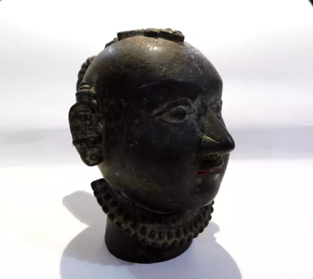 Antique Bronze 19th. Century  Gauri Head