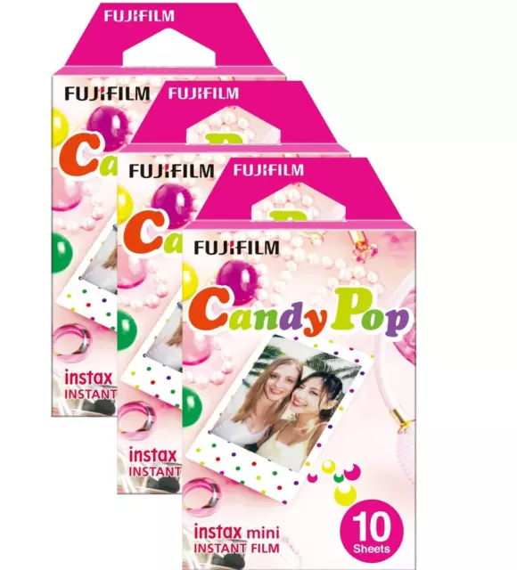 30 Sheets Fujifilm Instax CandyPop Mini Instant Film for Fuji Mini 11-12 Cameras