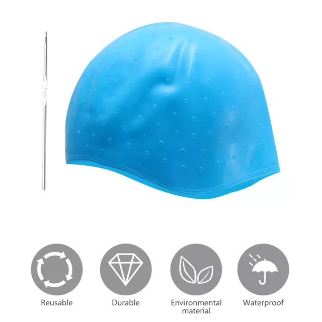 Rubber Highlighting Cap Colouring Dyeing Hair Coloring Aids Hat