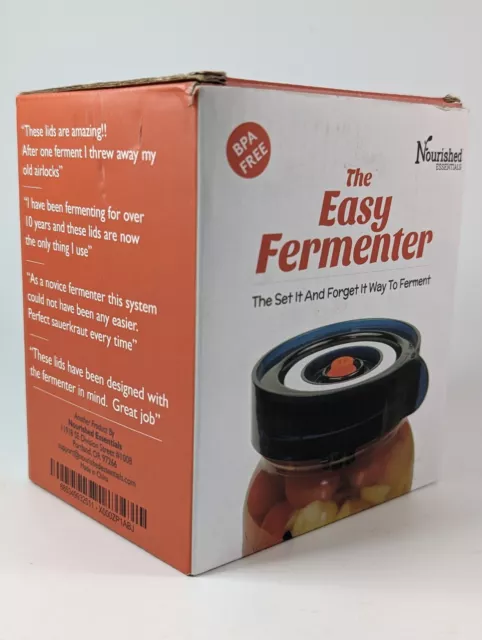 Nourished Essentials "The Easy Fermenter" 3 Wide Mouth Fermenting Lids