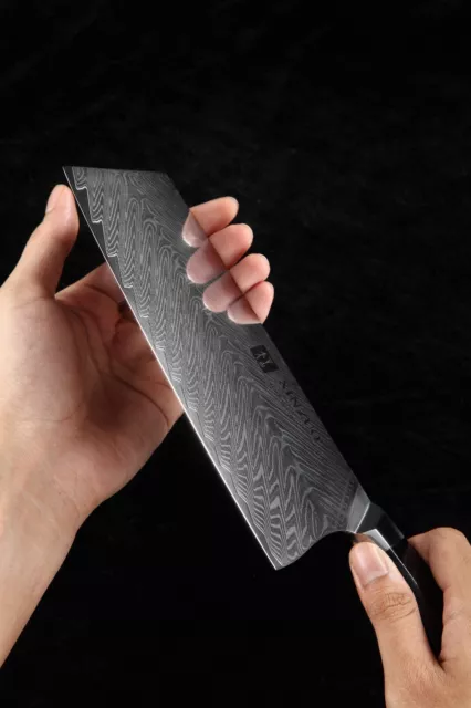 Xinzuo B32 Feng Japanese Style Cleaver Knife 67 Layers Damascus Steel Wickedly S 2