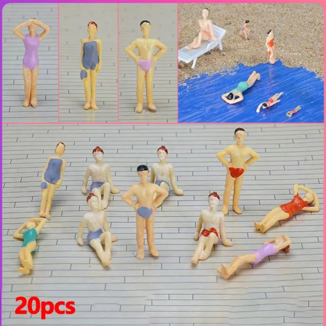 Personnage Mod��le Gens Echelle Sc��nes 20Pcs / Paquet Plage Landscape