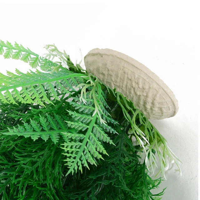 Acquario Pesci Accessori Decorazione Verde Erba Artificiale Pianta Finto per