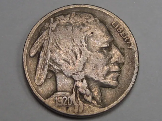 F/VF Better Date 1920-S Buffalo Nickel. #12