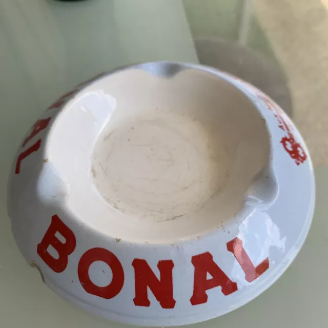 CENDRIER Rond Publicitaire De COMPTOIR En CÉRAMIQUE  « BONAL », Moulin Des Loups