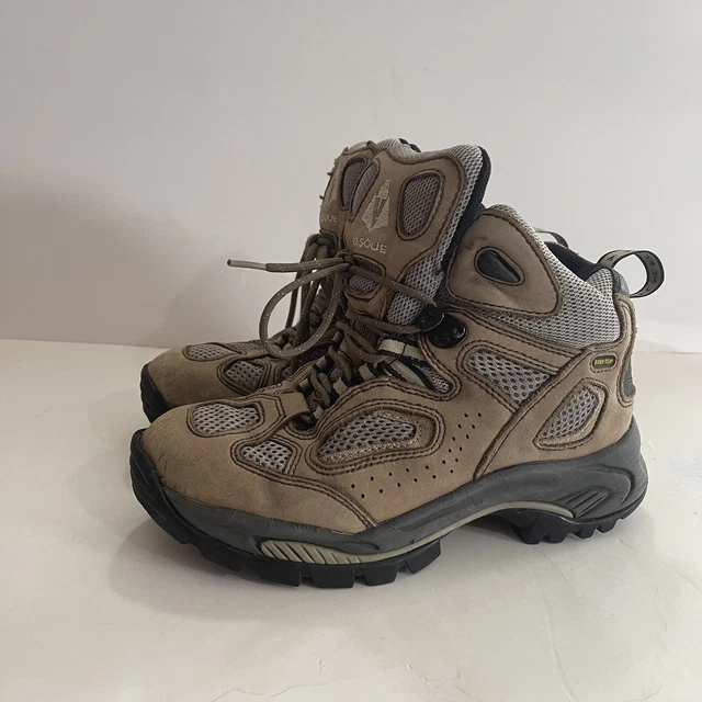 VASQUE HIKING BOOTS goretex MENS Vibram Grey Gray Size 6.5M No INSOLES