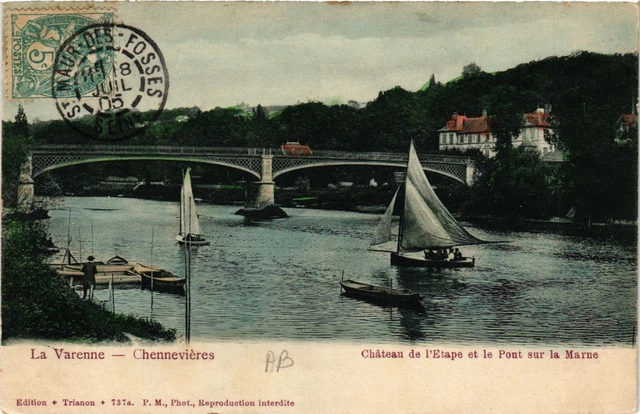 CPA AK La VARENNE CENNEVIERES Chateau de l'Etape et Pont sur la . (659738)