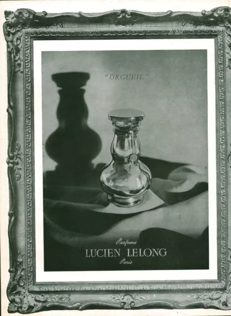 Publicité ancienne parfum orgueil Lucien Lelong 1951 issue de magazine