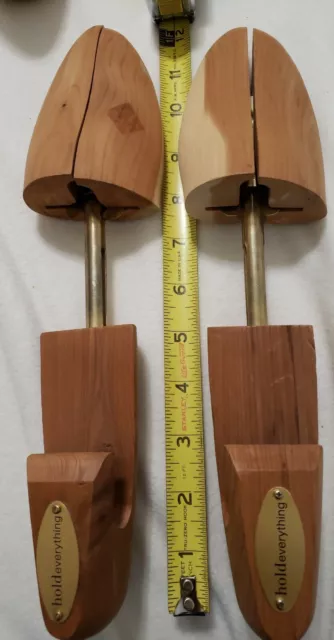 Holdeverything Wood Shoe Tree Adjustable Stretchers