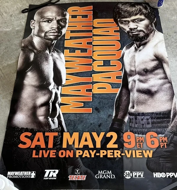Floyd Mayweather vs Manny Pacquiao Poster | Boxing | NEW | Mega Event
