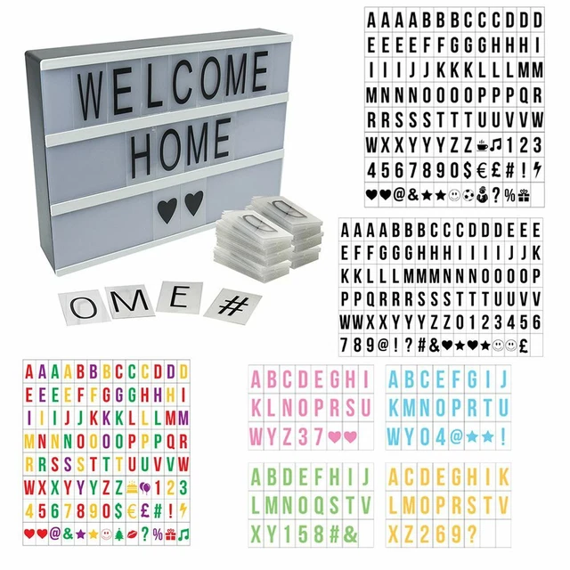 CINEMATIC LIGHT BOX Extra Letter Packs Cinema Style Letter Number Symbols £3.47 PicClick UK