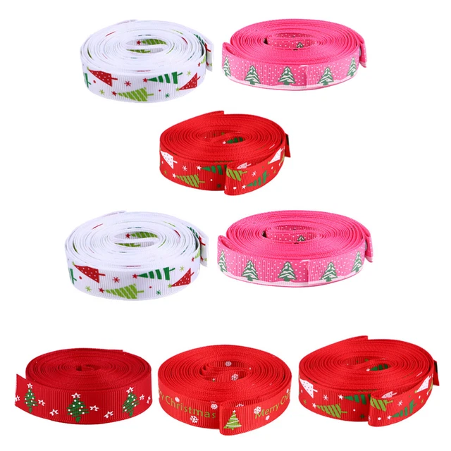 8 Rollen Weihnachten DIY handgemachte Geschenkverpackung Bänder Bronzing Gaze